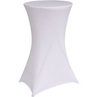 10er Set Stehtischhusse 60 cm weiß Tischdecke Husse Partytisch Bistrotisch Decke von BAUMARKTPLUS