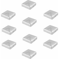 Baumarktplus - 10x Pfostenkappe verzinkt 121 mm Pyramide Abdeckkappe für Pfosten 12x12cm von BAUMARKTPLUS