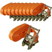 10x Profi Ratschen Spanngurt Spanngurte Zurrgurt 1-tlg 6m 2t 2to 2000kg TÜV/GS ORANGE 10x Profi Ratschen Spanngurt Spanngurte Zurrgurt 1-tlg 6m 2t 2to 2000kg TÜV/GS ORANGE von BAUMARKTPLUS