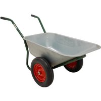 2 Rad Schubkarre 100l 160 kg Gartenkarre mit Vollgummi Rädern von BAUMARKTPLUS