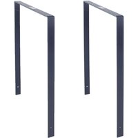 2 x Fahrradanlehnbügel 115 x 76 cm Flachstahl 13 mm Anthrazit Einbetonieren Fahrradständer Parker Typ U von BAUMARKTPLUS