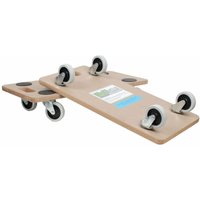 2er Set Transportroller soft wheel indoor mdf Platte 200 kg von BAUMARKTPLUS