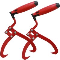 2x Handpackzange Packzange Handhebehaken Sappie Holzgreifer Forstzange von BAUMARKTPLUS