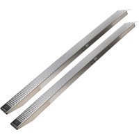 Baumarktplus - trutzholm 2 x Auffahrrampen 250 cm Traglast 1000 kg Alu grau gelocht Motorradrampen Verladerampen von BAUMARKTPLUS