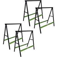 Baumarktplus - 4x Klappbock Sägebock Arbeitsbock klappbar 2er Set Traglast 200 kg/Paar Gerüstbock Baumarktplus - 4x Klappbock Sägebock Arbeitsbock klappbar 2er Set Traglast 200 kg/Paar Gerüstbock von BAUMARKTPLUS