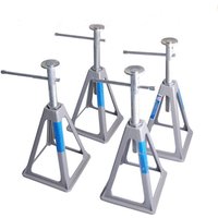 Baumarktplus - 4x Wohnwagenstützen Aluminium höhenverstellbar 28-43 cm Tragkraft 3600 kg Stützböcke Unterstellböcke von BAUMARKTPLUS