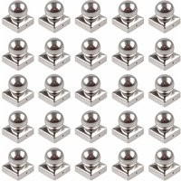 Baumarktplus - 25x Pfostenkappe Edelstahl 71 mm Kugel Abdeckkappe für Pfosten 7 x 7 cm von BAUMARKTPLUS