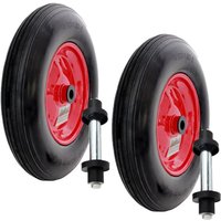 Baumarktplus - 2x Schubkarrenrad Ersatzrad Vollgummi 4.80/4.00-8 mit Achse Stahlfelge Baumarktplus - 2x Schubkarrenrad Ersatzrad Vollgummi 4.80/4.00-8 mit Achse Stahlfelge von BAUMARKTPLUS