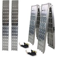Baumarktplus - trutzholm 2 x Auffahrrampe klappbar 226 cm Traglast 1360 kg Alu grau Motorradrampen Verladerampen von BAUMARKTPLUS