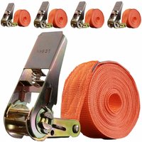 4 Stück Spanngurte mit Ratsche Zurrgurt 6m 1000kg 1-tlg zur Ladungssicherung 4 Stück Spanngurte mit Ratsche Zurrgurt 6m 1000kg 1-tlg zur Ladungssicherung von BAUMARKTPLUS