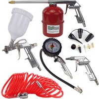Baumarktplus - Druckluft Set Reifenfüller Ausblaspistole Farbspritzpistole Sprühpistole Spiralschlauch Düsen 13 tlg. Druckluftzubehör Baumarktplus - Druckluft Set Reifenfüller Ausblaspistole Farbspritzpistole Sprühpistole Spiralschlauch Düsen 13 tlg. Druckluftzubehör von BAUMARKTPLUS