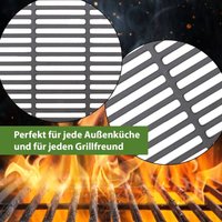Grillrost 45x26cm rechteckig emailliert Rost Grillgitter Gusseisen Grillplatte von BAUMARKTPLUS