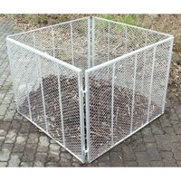 Baumarktplus - Komposter Metallkomposter 100x100x80 cm Gartenkomposter feuerverzinkt von BAUMARKTPLUS