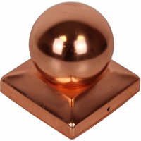 Pfostenkappe Kupfer 121 mm Kugel Abdeckkappe für Pfosten 12 x 12 cm von BAUMARKTPLUS