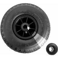 Baumarktplus - Sackkarrenrad Luftrad 260x85 3.00-4 Achlänge 75 mm 4PR Lagen mit Nadellager schwarz von BAUMARKTPLUS