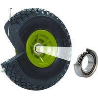 Baumarktplus - Sackkarrenrad Vollgummi 260x85 mm 3.00-4 Nabenlänge 60 mm pu Sackkarre Ersatzrad Rad Reifen grün von BAUMARKTPLUS
