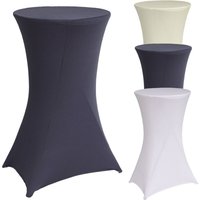 Baumarktplus - Stehtischhusse grau 60 cm Husse Partytisch Bistrotisch Tischdecke Decke von BAUMARKTPLUS