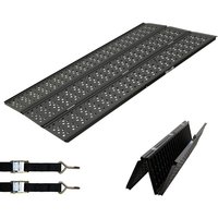Baumarktplus - dreibreit by trutzholm 3-fach Auffahrrampe klappbar 215cm Traglast 1020kg Alu schwarz gelocht Verladerampe Rampe von BAUMARKTPLUS