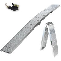 Baumarktplus - trutzholm 1 x Auffahrrampe klappbar 226 cm Traglast 680 kg Alu grau Motorradrampe Verladerampe von BAUMARKTPLUS