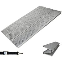 Baumarktplus - dreibreit by trutzholm 3-fach Auffahrrampe klappbar Alu 255cm 115 cm Breite 1020kg grau gelocht Baumarktplus - dreibreit by trutzholm 3-fach Auffahrrampe klappbar Alu 255cm 115 cm Breite 1020kg grau gelocht von BAUMARKTPLUS