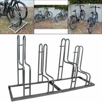 Baumarktplus - Fahrradständer Reihenparker für 4 Fahrräder feuerverzinkt 2x2 Mehrfachständer Radständer von BAUMARKTPLUS