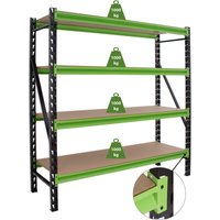 Industrieregal Milo 200x190x60 cm steckbar, erweiterbar 4 Ebenen 4 Tonnen Schwerlastregal Lagerregal Industrieregal Milo 200x190x60 cm steckbar, erweiterbar 4 Ebenen 4 Tonnen Schwerlastregal Lagerregal von BAUMARKTPLUS