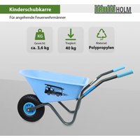 Kinderschubkarre blau Feuerwehr Schiebkarre Metallschubkarre Gartenkarre Kinderschubkarre blau Feuerwehr Schiebkarre Metallschubkarre Gartenkarre von BAUMARKTPLUS