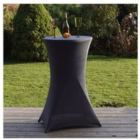 Stehtisch mit anthraziter Husse klappbar ø 60cm Bistrotisch Klapptisch Biertisch von BAUMARKTPLUS