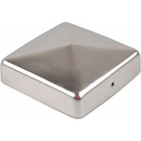 Baumarktplus - Pfostenkappe Edelstahl 91 mm Pyramide Abdeckkappe für Pfosten 9 x 9 cm von BAUMARKTPLUS