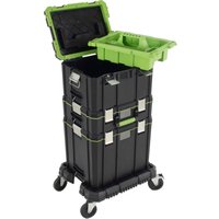 Profi Stapelboxen 3 Boxen mit Tragegriffen Rollbrett mobile Boxen Profi Stapelboxen 3 Boxen mit Tragegriffen Rollbrett mobile Boxen von BAUMARKTPLUS