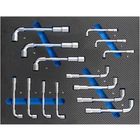 Profi Werkstattwagen Einlage blau Winkel Steckschlüssel Satz 6-19 mm 14 tlg. Profi Werkstattwagen Einlage blau Winkel Steckschlüssel Satz 6-19 mm 14 tlg. von BAUMARKTPLUS