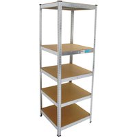 Schwerlastregal 180x60x60cm 875 kg 5 Böden Regal Steckregal Lagerregal von BAUMARKTPLUS