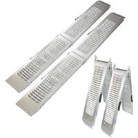 TRUTZHOLM 2 x Auffahrrampe klappbar 189cm Traglast 400 kg Stahl grau geriffelt Verladerampe Rampe TRUTZHOLM 2 x Auffahrrampe klappbar 189cm Traglast 400 kg Stahl grau geriffelt Verladerampe Rampe von BAUMARKTPLUS