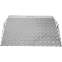 TRUTZHOLM Türschwellenrampe ca. 10 cm Höhe 60 cm Traglast 250 kg Aluminium grau Stufenrampe von BAUMARKTPLUS