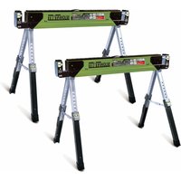 Baumarktplus - 2x Stahl Sägebock Falt Arbeitsbock höhenverstellbar bis 1300kg klappbar Werkbock von BAUMARKTPLUS