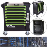 Werkstattwagen 249-tlg. bestückt 8 Schubladen Edelstahlauflage Seitentür Soft Close Schaumeinlagen Werkstattwagen 249-tlg. bestückt 8 Schubladen Edelstahlauflage Seitentür Soft Close Schaumeinlagen von BAUMARKTPLUS