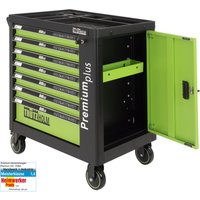 Werkstattwagen Premium Plus unbestückt 84 x 74 cm Vollauszug 7 Schubladen Interlock Seitentür Stahl von BAUMARKTPLUS