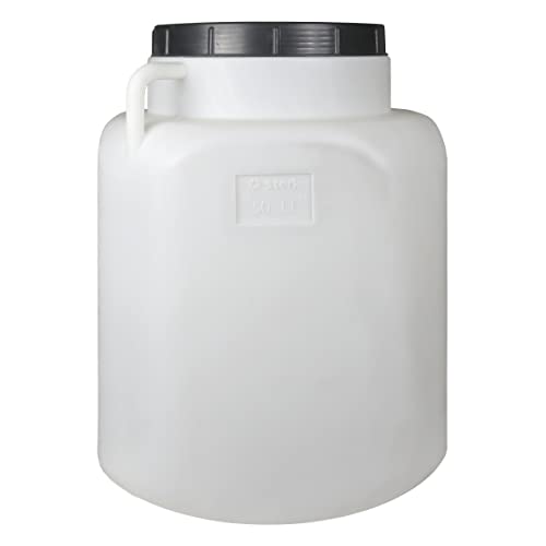 BAUPROFI Fass 50L quadratisch mit Deckel weiß Behälter lebensmittelecht Aufbewahrung von BAUPROFI