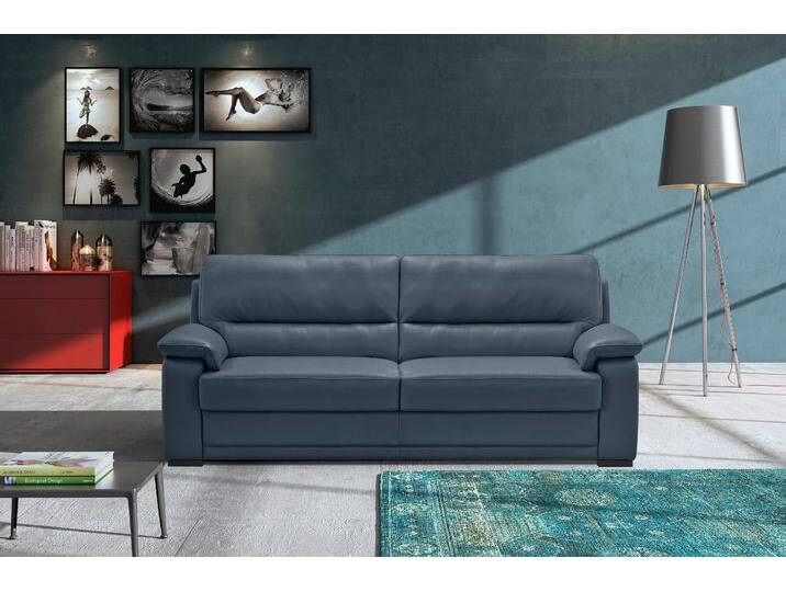 2,5-Sitzer EGOITALIANO Doris, modernes Designersofa, Ledersofa mit erstklassiger Sitzqualität , grau (smoke), B:192cm H:90cm T:93cm, Leder u00bbBULLu00ab (echtes Rindsleder). Geschliffenes, pigmentiertes und behandeltes Rindsleder mit einer Dicke von 1, 3-1, 5 mm. Dieses Leder zeigt eine ziemlich weiche Hand mit einem halb undurchsichtigen Aussehen. Es handelt sich um ein geschütztes Leder. Eine leichte Deckschicht schützt sie vor Flecken, ohne ihre ursprünglichen Eigenschaften zu verändern. Die geschützten Leder kombinieren die Vorteile von Natürlichkeit und Weichheit mit einer guten Beständigkeit gegen Verschleiß und Ausbleichen. Das Vorhandensein der charakteristischen Zeichen, die das Leben des Tieres bestimmen, wie Narben, Körnungsunterschiede, Falten, Adern, Disharmonien in Farbtönen, beweisen ihre absolute Echtheit und großen Wert., Sofas, edle Detailverarbeitung, perfekte Polsterung, aus hochwertigem Leder von BAUR