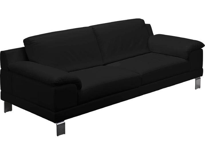 2,5-Sitzer EGOITALIANO Shakira, Design und Sitzkomfort auf hohem Niveau, tolle Details , schwarz, B:216cm H:84cm T:92cm, Leder u00bbBULLu00ab (echtes Rindsleder). Geschliffenes, pigmentiertes und behandeltes Rindsleder mit einer Dicke von 1, 3-1, 5 mm. Dieses Leder zeigt eine ziemlich weiche Hand mit einem halb undurchsichtigen Aussehen. Es handelt sich um ein geschütztes Leder. Eine leichte Deckschicht schützt sie vor Flecken, ohne ihre ursprünglichen Eigenschaften zu verändern. Die geschützten Leder kombinieren die Vorteile von Natürlichkeit und Weichheit mit einer guten Beständigkeit gegen Verschleiß und Ausbleichen. Das Vorhandensein der charakteristischen Zeichen, die das Leben des Tieres bestimmen, wie Narben, Körnungsunterschiede, Falten, Adern, Disharmonien in Farbtönen, beweisen ihre absolute Echtheit und großen Wert., Sofas, bequeme Armlehne und Rückenlehne von BAUR