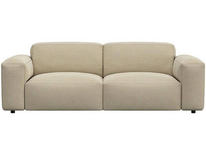 2,5-Sitzer FLEXLUX Lucera Sofa, super bequem durch hochwertigen Sitzaufbau mit Kaltschaum , beige (sandy beige), B:219cm H:73cm T:102cm, 100% Polyester, Sofas, modern & anschmiegsam, Designsofa von BAUR