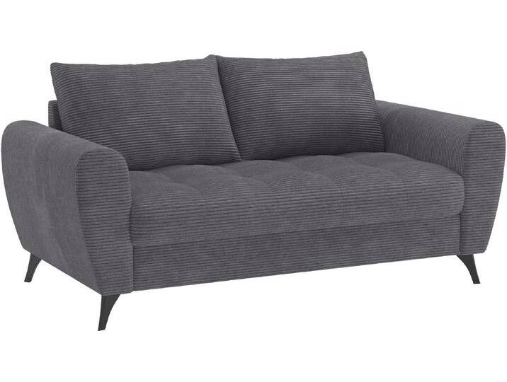 2,5-Sitzer MR. COUCH Blackburn II , grau (stripes 8629 stone), B:180cm H:71cm T:90cm, Stripes (92% Polyester / 8% Nylon), Sofas, Wahlweise mit Kaltschaumpolsterung bis 140 kg belastbar von BAUR