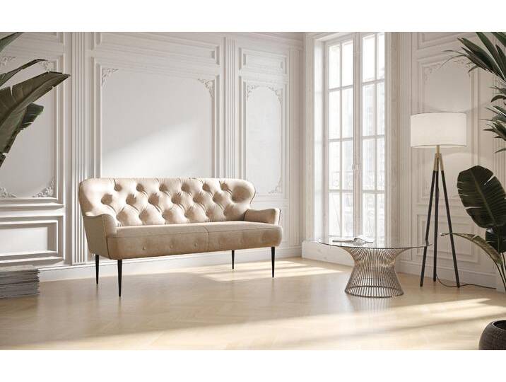 2,5-Sitzer PLACES OF STYLE Amber , beige, B:173cm H:97cm T:87cm, 100% Polyester, Sofas, mit Knopfheftung,in verschieden Stoffarten 2,5-Sitzer PLACES OF STYLE Amber , beige, B:173cm H:97cm T:87cm, 100% Polyester, Sofas, mit Knopfheftung,in verschieden Stoffarten von BAUR
