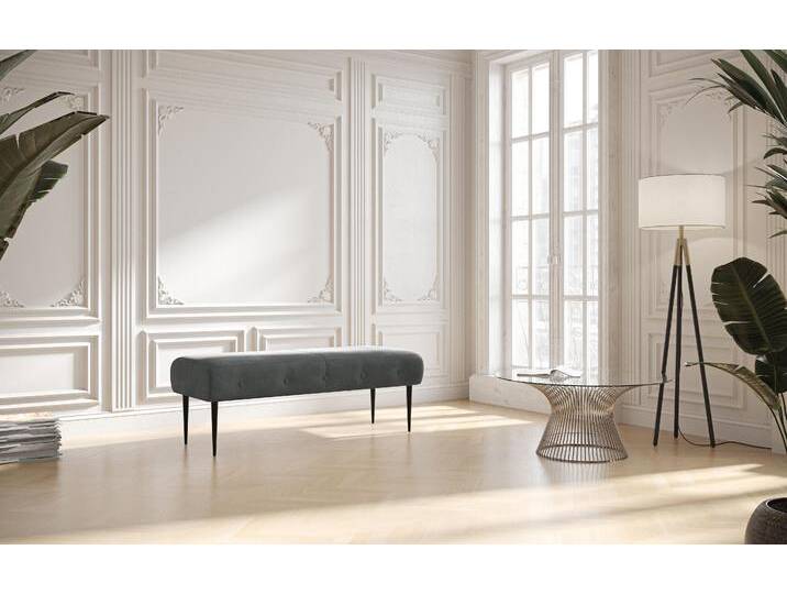 2-Sitzer PLACES OF STYLE Amber , grau, B:119cm H:52cm T:54cm, 100% Polyester, Sofas, mit Knopfheftung,in verschieden Stoffarten 2-Sitzer PLACES OF STYLE Amber , grau, B:119cm H:52cm T:54cm, 100% Polyester, Sofas, mit Knopfheftung,in verschieden Stoffarten von BAUR