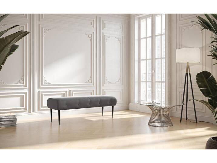 2-Sitzer PLACES OF STYLE Amber , grau, B:119cm H:52cm T:54cm, 90% Polyester, 10% Polyamid, Sofas, mit Knopfheftung,in verschieden Stoffarten 2-Sitzer PLACES OF STYLE Amber , grau, B:119cm H:52cm T:54cm, 90% Polyester, 10% Polyamid, Sofas, mit Knopfheftung,in verschieden Stoffarten von BAUR