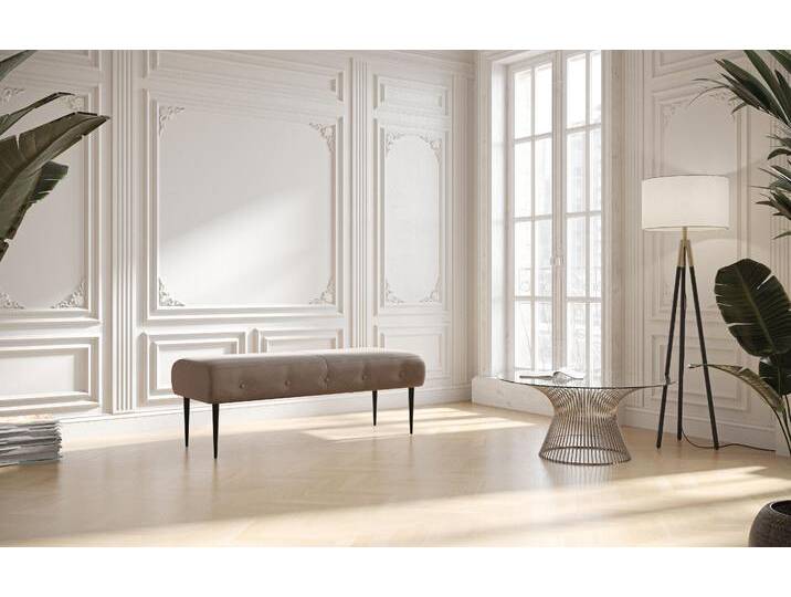 2-Sitzer PLACES OF STYLE Amber , silber, B:119cm H:52cm T:54cm, 90% Polyester, 10% Polyamid, Sofas, mit Knopfheftung,in verschieden Stoffarten 2-Sitzer PLACES OF STYLE Amber , silber, B:119cm H:52cm T:54cm, 90% Polyester, 10% Polyamid, Sofas, mit Knopfheftung,in verschieden Stoffarten von BAUR