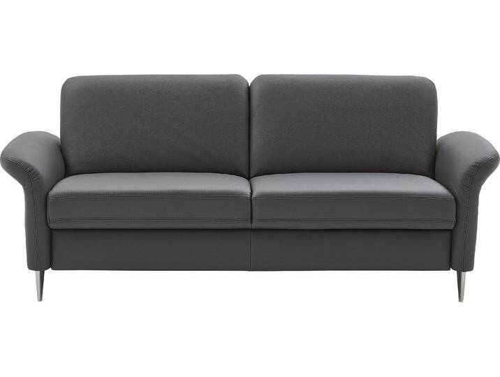 3-Sitzer DIE PLANBAR PN-EM23187, ohne Kopfstützen , grau (anthrazit), B:208cm H:84cm T:92cm, Sofas, Leder, mit Federkern für einen hohen Sitzkomfort von BAUR