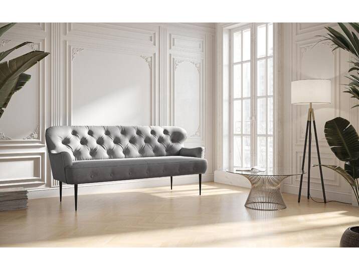 3-Sitzer PLACES OF STYLE Amber , grau, B:193cm H:97cm T:87cm, 90% Polyester, 10% Polyamid, Sofas, mit Knopfheftung,in verschieden Stoffarten 3-Sitzer PLACES OF STYLE Amber , grau, B:193cm H:97cm T:87cm, 90% Polyester, 10% Polyamid, Sofas, mit Knopfheftung,in verschieden Stoffarten von BAUR