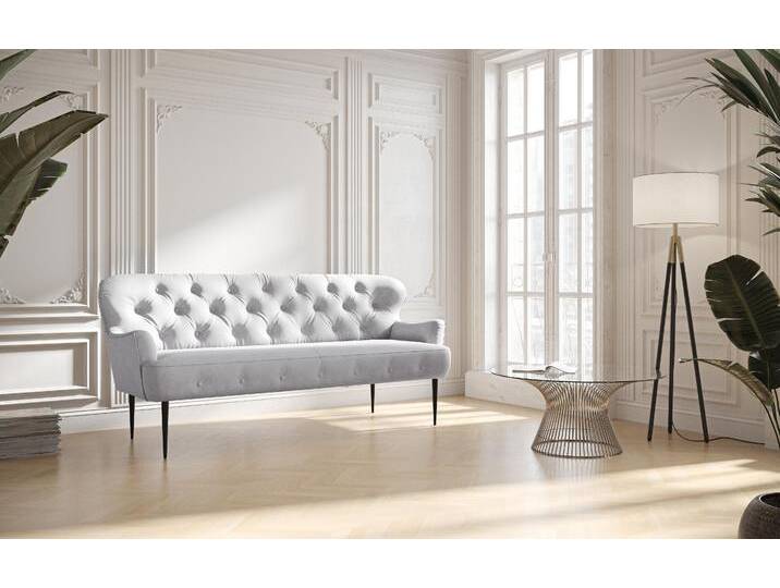 3-Sitzer PLACES OF STYLE Amber , silber, B:193cm H:97cm T:87cm, 90% Polyester, 10% Polyamid, Sofas, mit Knopfheftung,in verschieden Stoffarten 3-Sitzer PLACES OF STYLE Amber , silber, B:193cm H:97cm T:87cm, 90% Polyester, 10% Polyamid, Sofas, mit Knopfheftung,in verschieden Stoffarten von BAUR