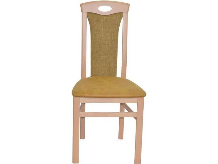 4-Fußstuhl, gelb (gelb, buche nachbildung), B:45cm H:95cm T:48cm, HOFMANN LIVING AND MORE, Stühle von BAUR